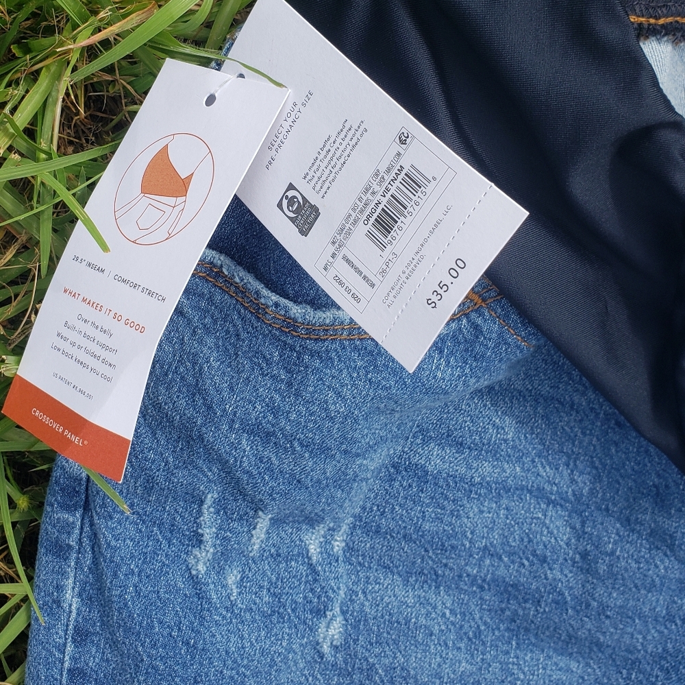 Maternity Straight Leg Jeans - Picture 7 of 8